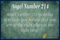 
ANGEL NUMBER 214
