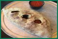 How big is a mellow mushroom calzone?